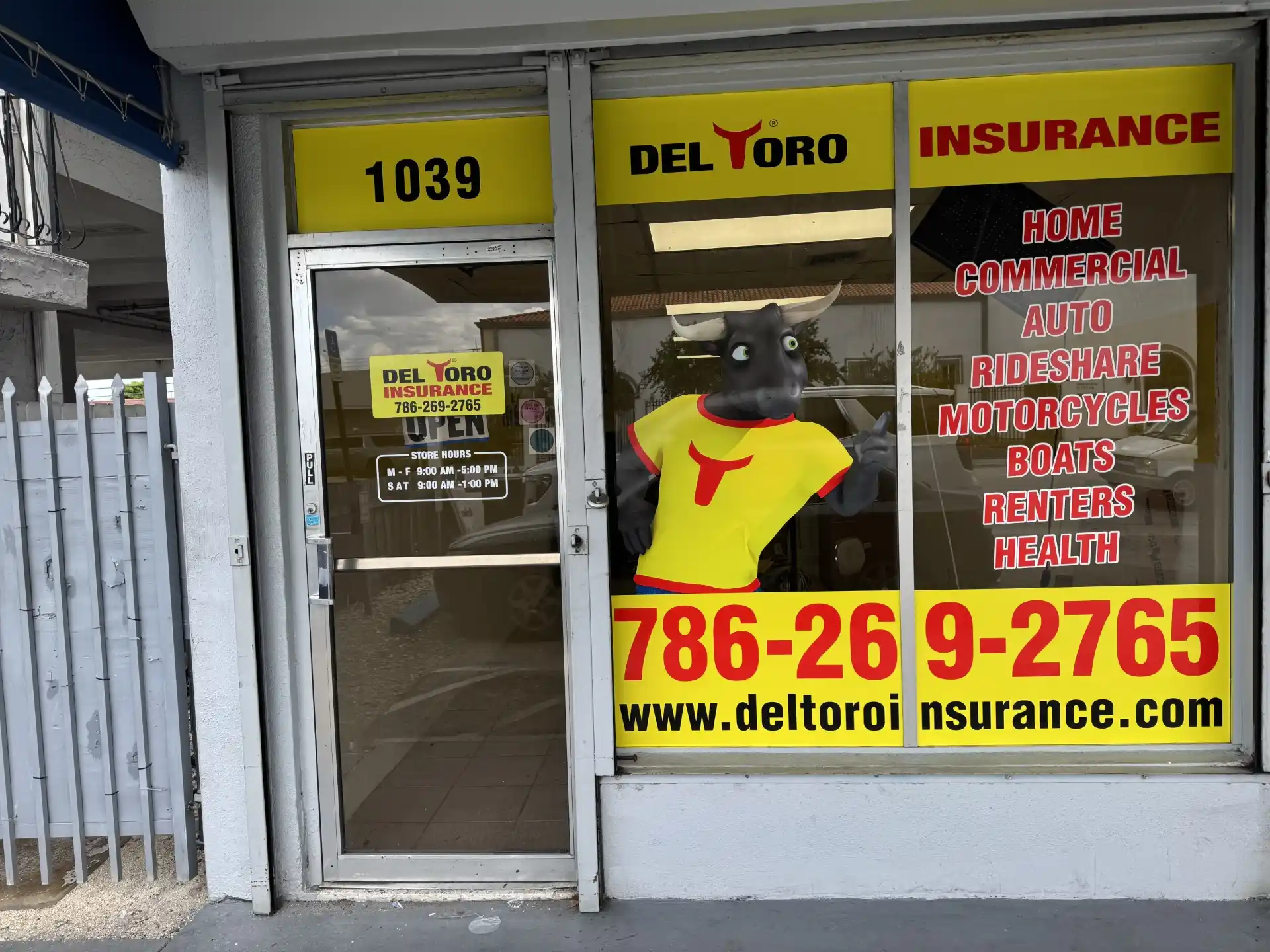Del Toro Insurance office located at 1039 W 29 St, Hialeah, FL 33012