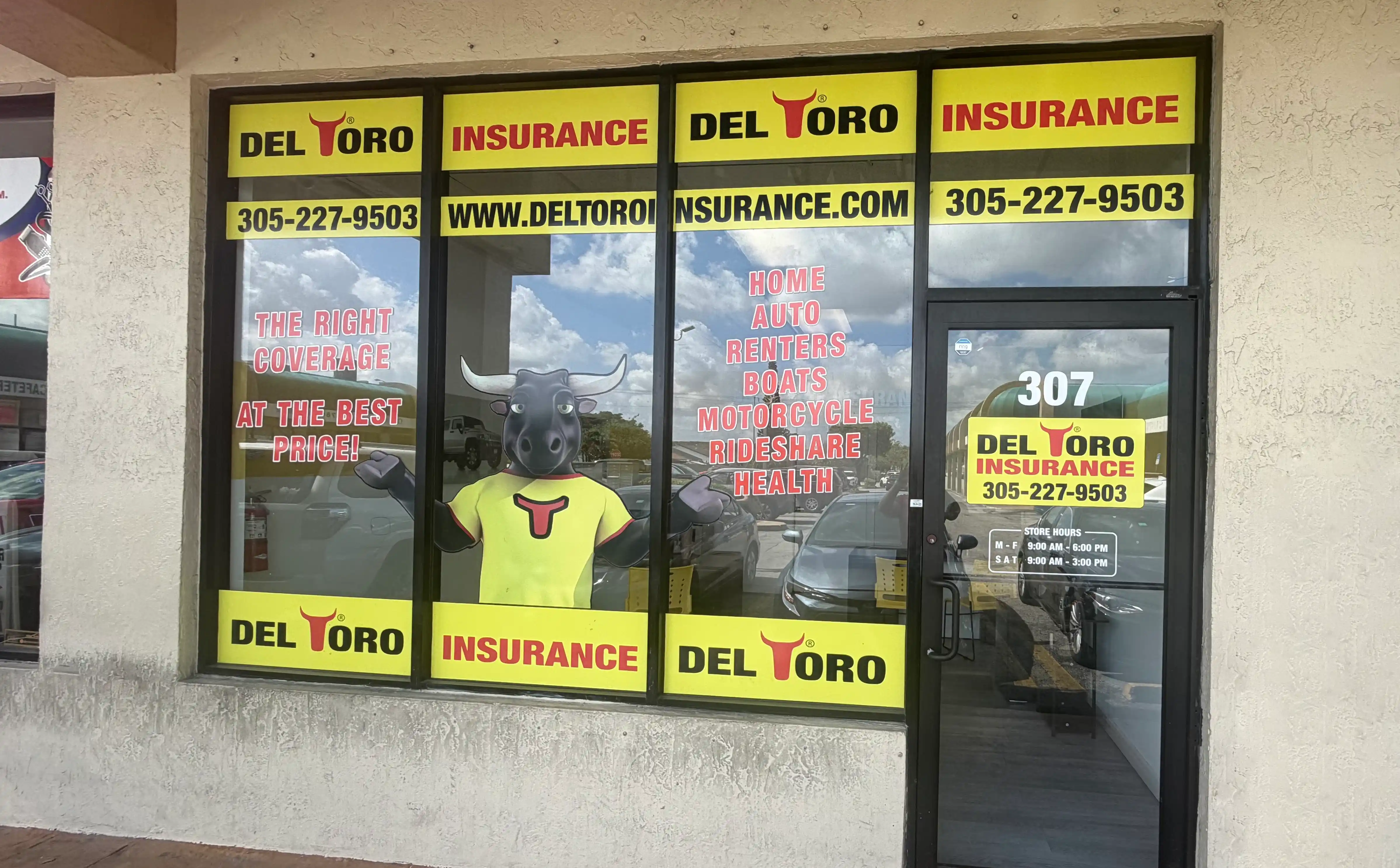Del Toro Insurance office at 10930 W Flagler St #307, Sweetwater, Florida 33174